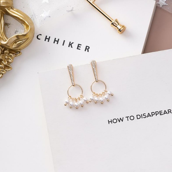 Unique Zone Jewelry - ❤️️NEW MOONLIGHT Pearl Hoop Handmade Earrings 33